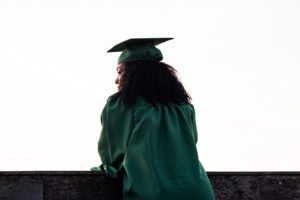 Woman Graduate in Cap & Gown